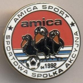 футбольный клуб Амика Вронки (Польша) ЭМАЛЬ / Amica Wronki,Poland football badge