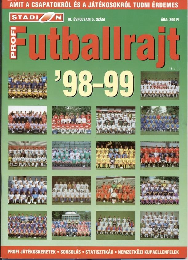 Венгрия,чемпионат 1998-99,№2,спецвыпуск Stadion Futballrajt season guide Hungary