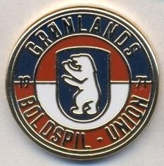 Гренландия,федерация футбола (не-ФИФА)2 ЭМАЛЬ /Greenland football federation pin