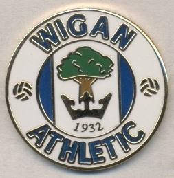 футбольный клуб Уиган (Англия)2 ЭМАЛЬ /Wigan Athletic,England football pin badge