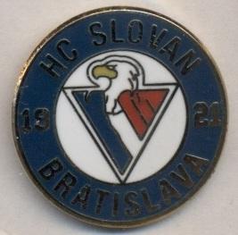 хоккей.клуб Слован Братислава (Словакия,КХЛ)3 ЭМАЛЬ /Slovan KHL hockey pin badge