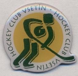 хокейний клуб Всетін (Чехія) офіц. важмет / HC Vsetin,Czech ice hockey pin badge