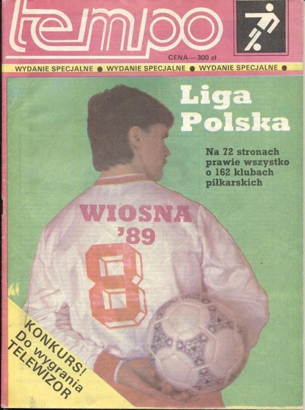 Польща,чемп-т 1988-89,спецвидання Tempo Liga Polska,Poland football season guide