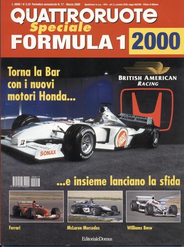 Формула-1, Кватроруоте спецвидання 2000 / Quattroruote Formula-1 season preview