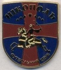 футбольний клуб Нікополь (Україна) ЕМАЛЬ / FC Nikopol,Ukraine football pin badge