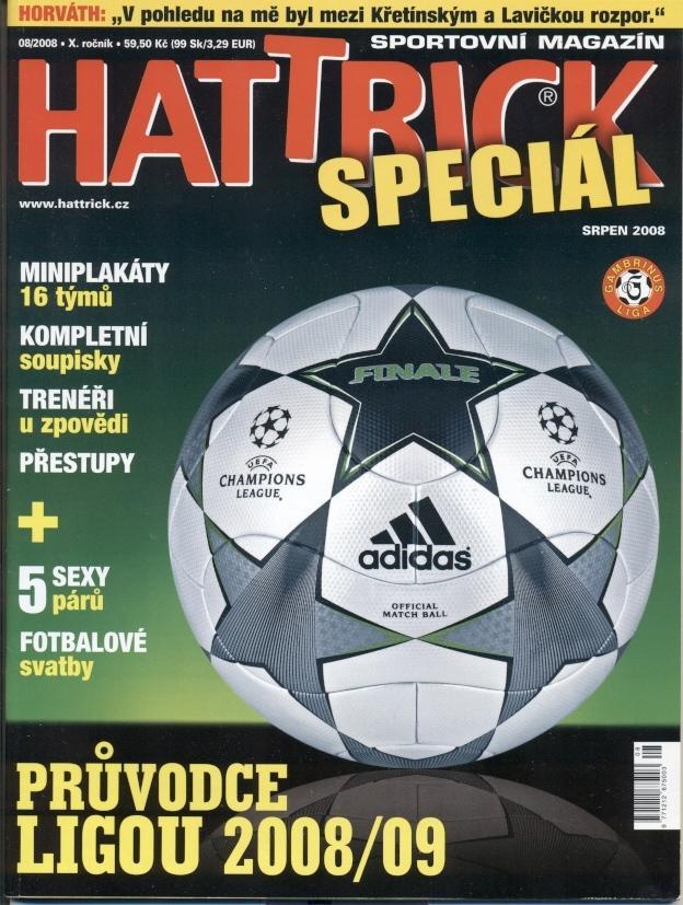 Футбол,Чехія Чемп-т 2008-09,спецвид.Хеттрик/Hattrick Czech football league guide