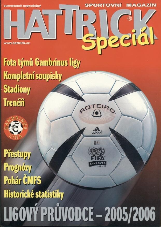 Футбол,Чехія Чемп-т 2005-06 спецвид.Хеттрик/Hattrick Czech football league guide