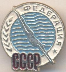 срср=ссср стрибки в воду федерація алюміній /ussr soviet diving federation badge