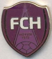 футбол.клуб Хойвуйк* (Фарери)3 ЕМАЛЬ / FC Hoyvik,Faroe football enamel pin badge