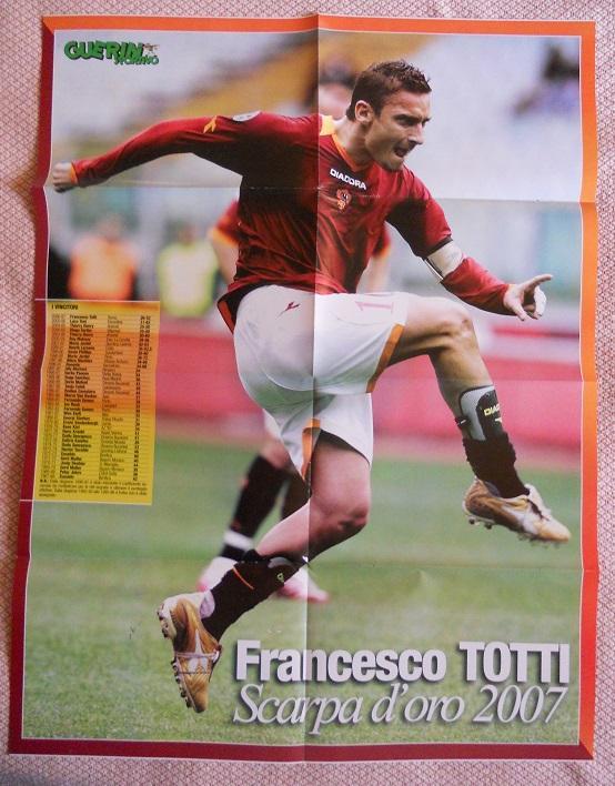 постер А1 футбол Франческо Тотті (Італія2 /Francesco Totti,Italy football poster