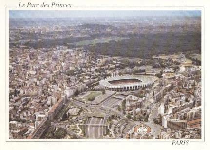 пошт.картка стадіон Париж (Франція) / Paris,France Parc Princes stadium postcard