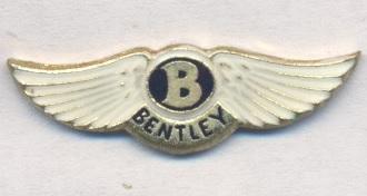 автомобіль Бентлі (Велика Британія) важмет / Bentley,Great Britain car pin badge