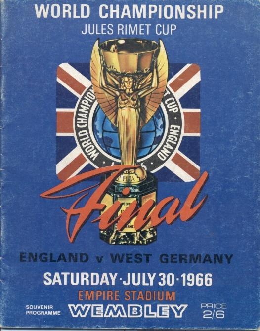 офіц.прог. зб.Чемпіонат Світу 1966 фінал/World Cup final England-Germany program