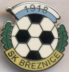 футбольний клуб Бржезніце (Чехія) ЕМАЛЬ /SK Breznice,Czech football enamel badge