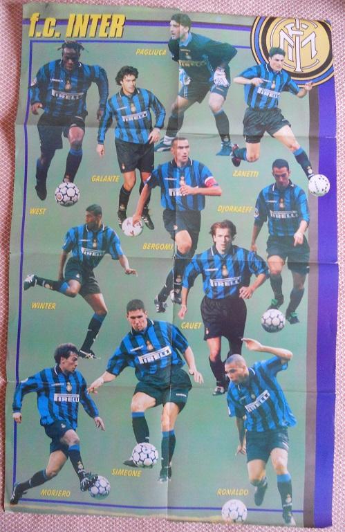 постер А1 футбол Інтер/Ювентус (Італія 1999/Inter/Juventus,Italy football poster