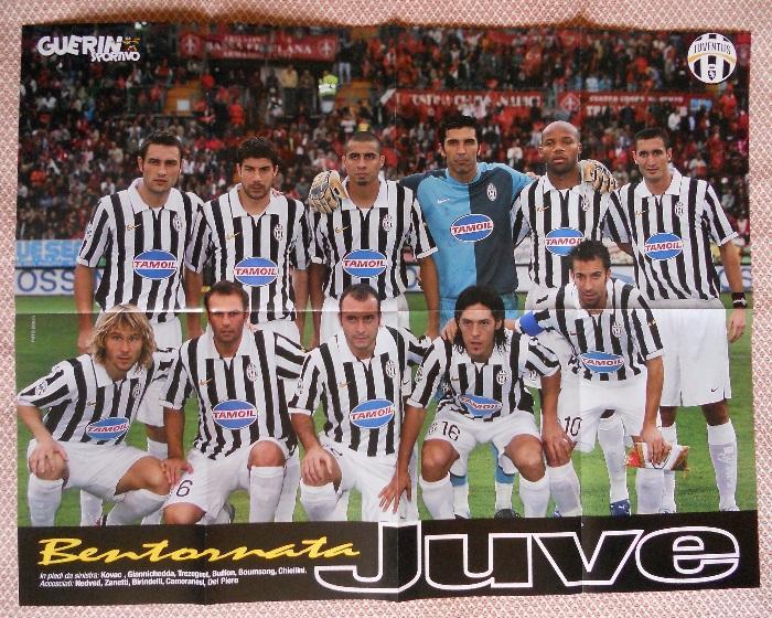 постер А1 футбол Ювентус (Італія 2006/Дель П'єро /Juventus,Italy football poster