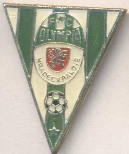 футбол.клуб Олімпія Г-К.(Чехія ЕМАЛЬ/Olympia Hradec Kralove,Czech football badge