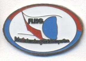 Люксембург,федерація хокею,№2 важмет /Luxembourg ice hockey federation pin badge