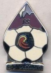 футбол.клуб Ла-Массана (Андорра)2 ЕМАЛЬ/FS La Massana,Andorra football pin badge