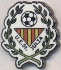футбол.клуб Сант-Жулія (Андорра)2 ЕМАЛЬ/UE Sant Julia,Andorra football pin badge