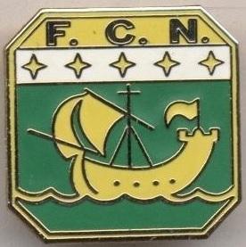 футбол.клуб Нант (Франція) ЕМАЛЬ/FC Nantes,France football replica1 enamel badge