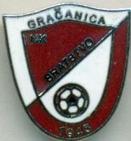 футбольний клуб Братство (Боснія) ЕМАЛЬ/Bratstvo Gracanica,Bosnia football badge