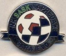 футбол.клуб САШК Сараєво (Боснія)2 ЕМАЛЬ/SASK Sarajevo,Bosnia football pin badge