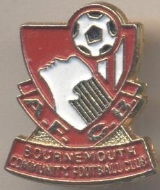 футбол.клуб Борнмут (Англія) офіц. важмет/AFC Bournemouth,England football badge