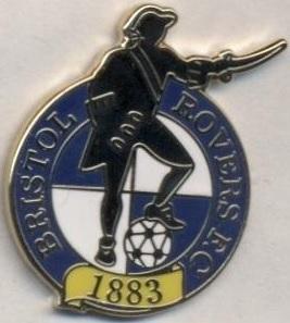 футбол.клуб Бристоль Роверс (Англія ЕМАЛЬ/Bristol Rovers FC,England football pin