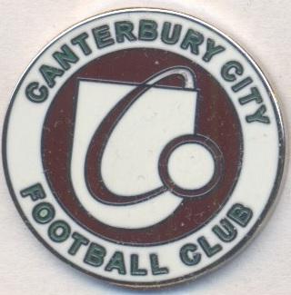 футбол.клуб Кентербері (Англія) ЕМАЛЬ/Canterbury City,England football pin badge