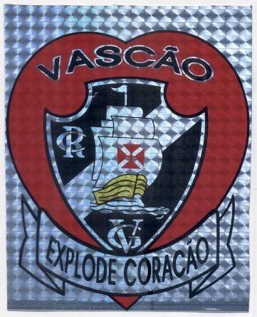 наклейка люмінесц.футбол Васко (Бразилія) / CR Vasco da Gama,Brazil logo sticker