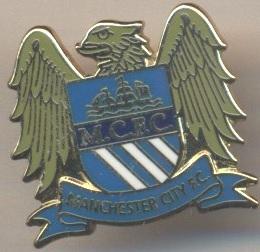 футбол.клуб Манчестер Сіті (Англія)5 ЕМАЛЬ /Manchester City,England football pin