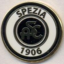 футбол.клуб Спеція (Італія) ЕМАЛЬ /Spezia Calcio,Italy football enamel pin badge