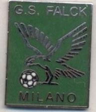 футбол.клуб Фальк Мілан (Італія) офіц. ЕМАЛЬ /GS Falck Milano,Italy football pin