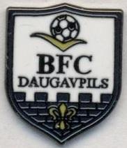 футбол.клуб БФЦ Даугавпілс (Латвія)2 ЕМАЛЬ / BFC Daugavpils, Latvia football pin
