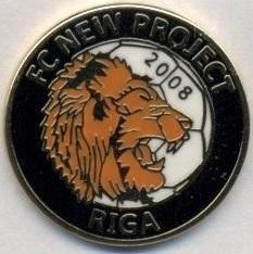 футбол.клуб Нью Проджект (Латвія) ЕМАЛЬ /FC New Project Riga,Latvia football pin