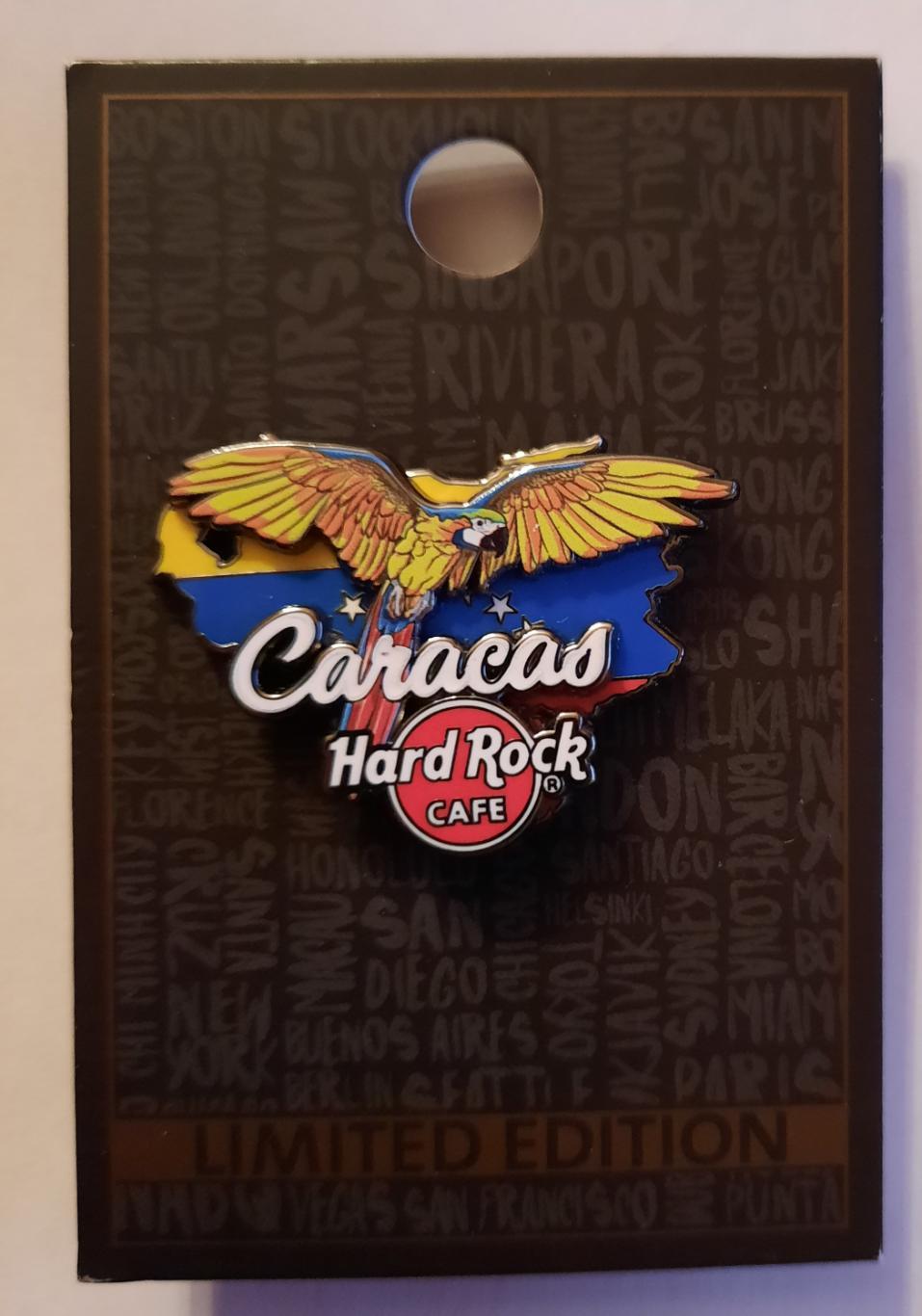 Значок Хард Рок Кафе «hard rock cafe» Каракас Венесуэла.