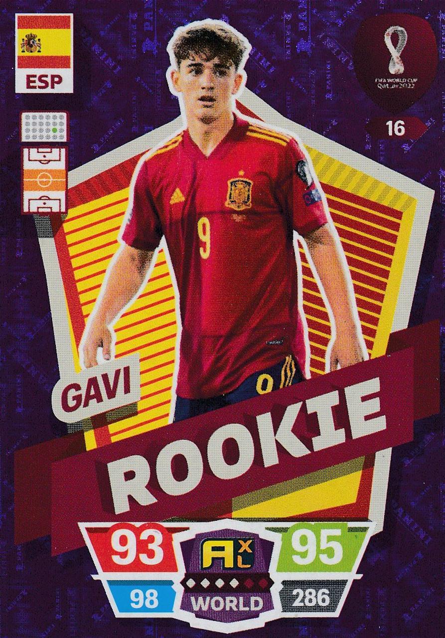 #16 Gavi (Spain) Rookie Adrenalyn XL FIFA World Cup Qatar 2022