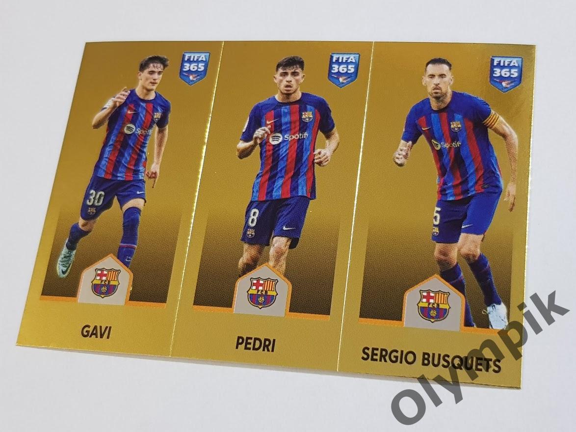 FIFA 365 2023 №155 GAVI / PEDRI / BUSQUETS / FC BARCELONA Испания