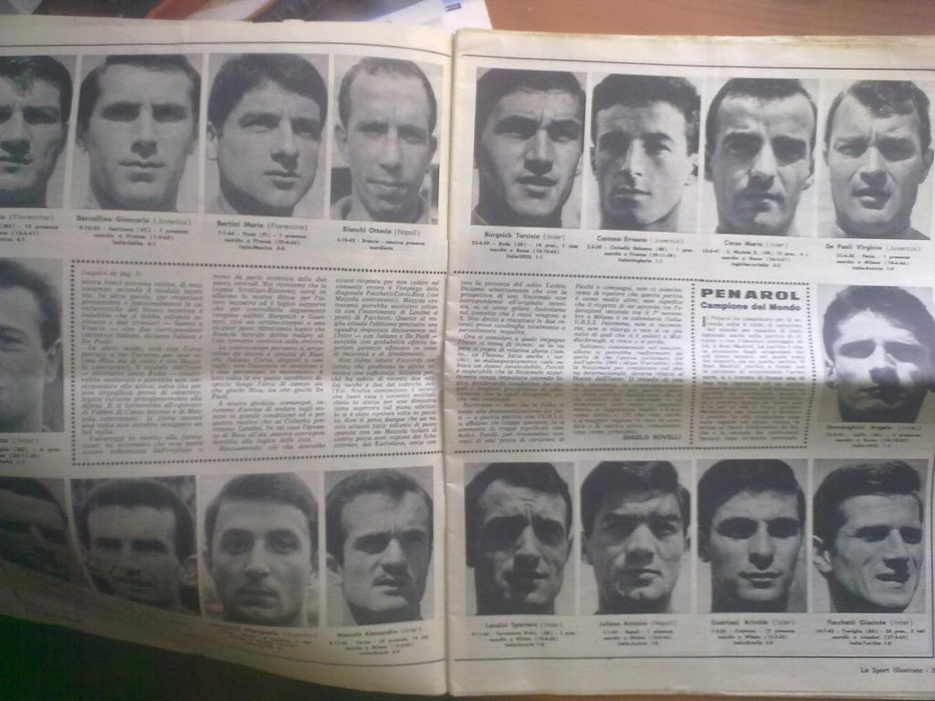 Газета к матчу Италия - СССР 1966 2