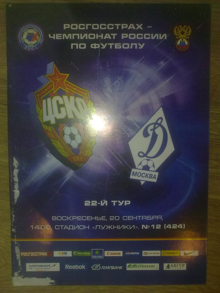 ЦСКА Москва - Динамо Москва 2009