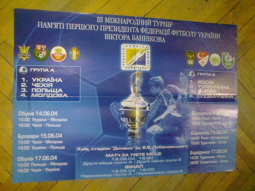 Афиша футбол турнир Банникова III
