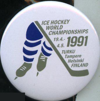 чемпионат мира по хоккею, эмблема 1991 Хельсинки