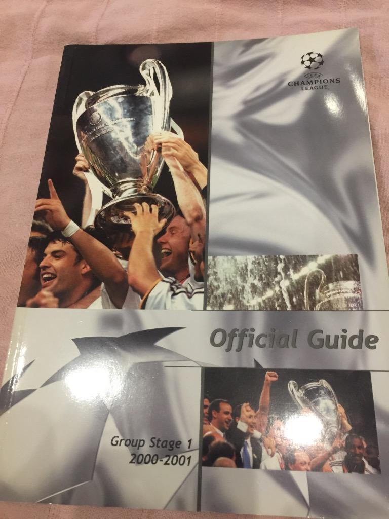 Official guide of champions league 2000-2001 group stage 1
