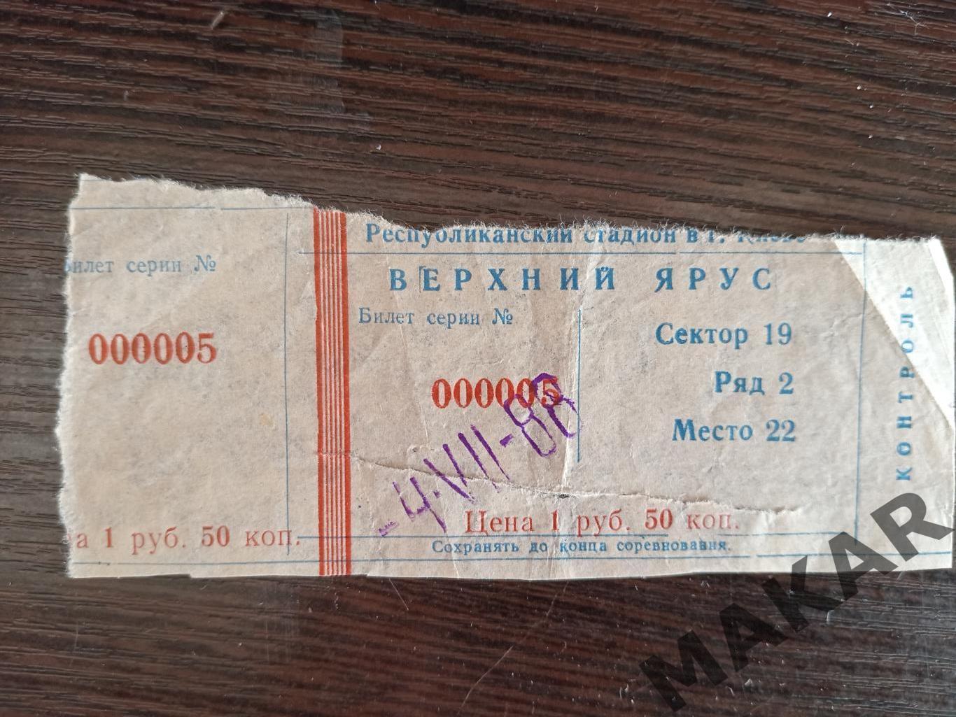 Нефтчи Баку Динамо Киев 04.07.1988