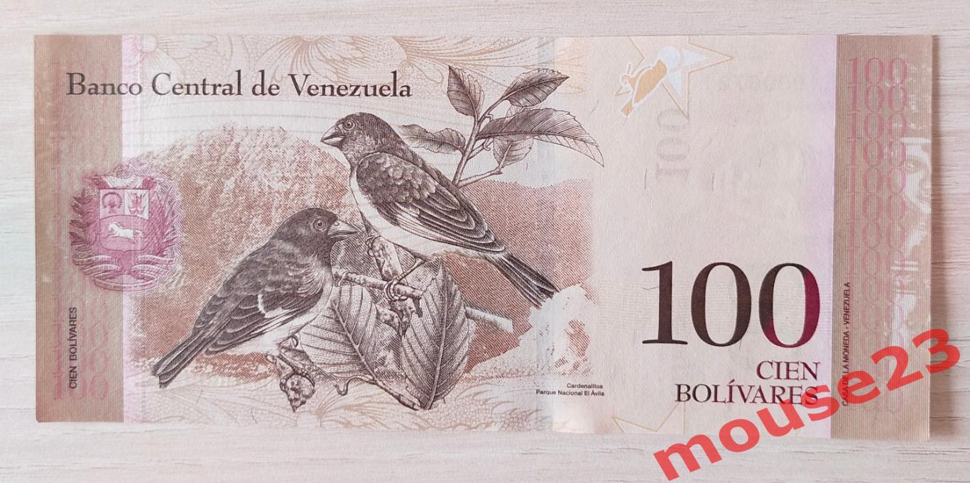Венесуэла Банкнота 100 боливаров 2013 год UNC 1