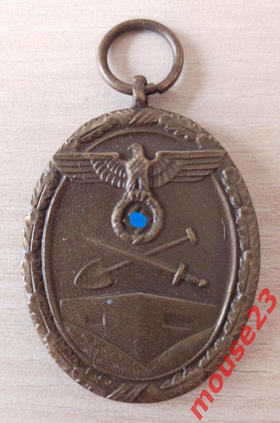 Третий Рейх Медаль 1939 За возведение Атлантического вала. Германия