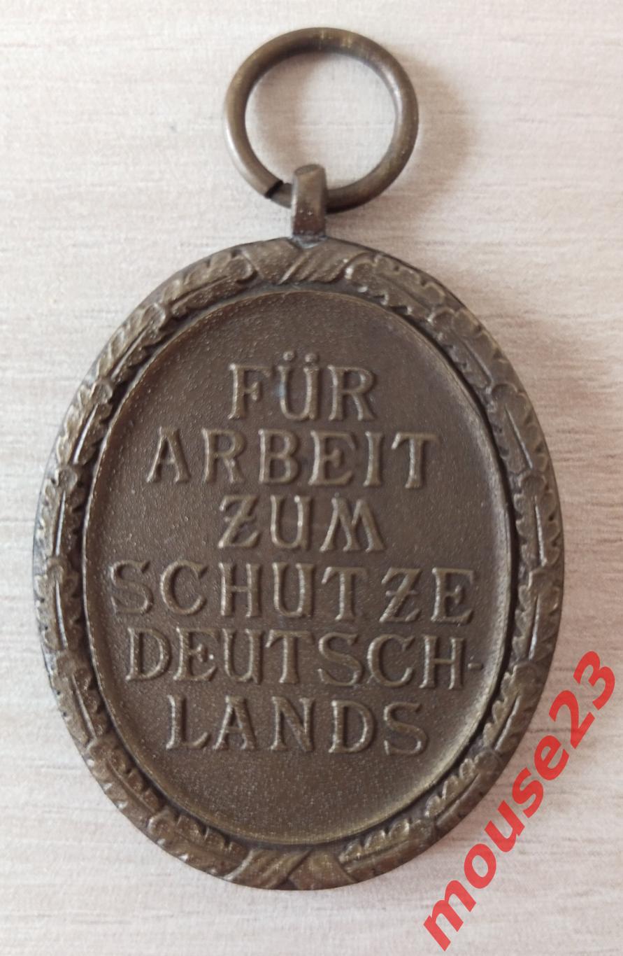 Третий Рейх Медаль 1939 За возведение Атлантического вала. Германия 1