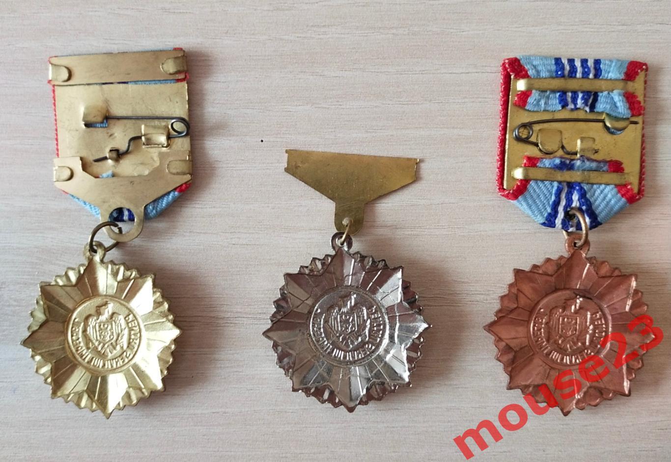 Медали. 1-2-3 степени за безупречную службу. Республика Молдова. 2