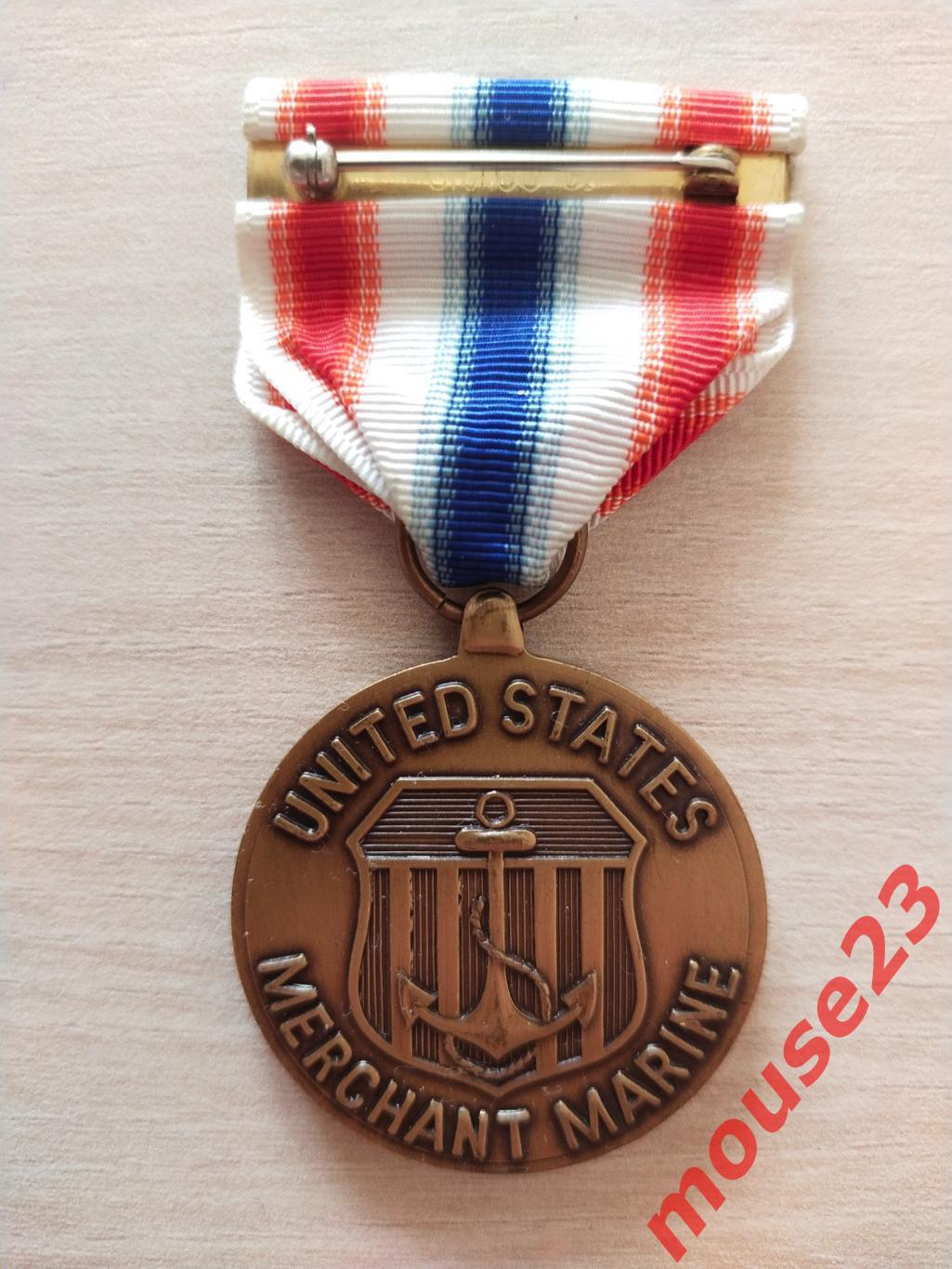Медаль торгового флота США за службу в зоне корейской войны 1950-53 гг. 1